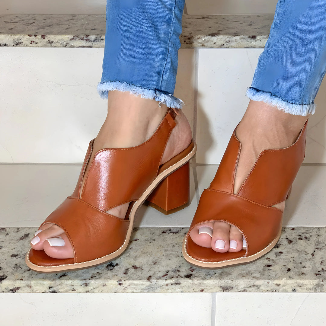 Women's Comfy Block Heel Sandals with Non Slip Sole