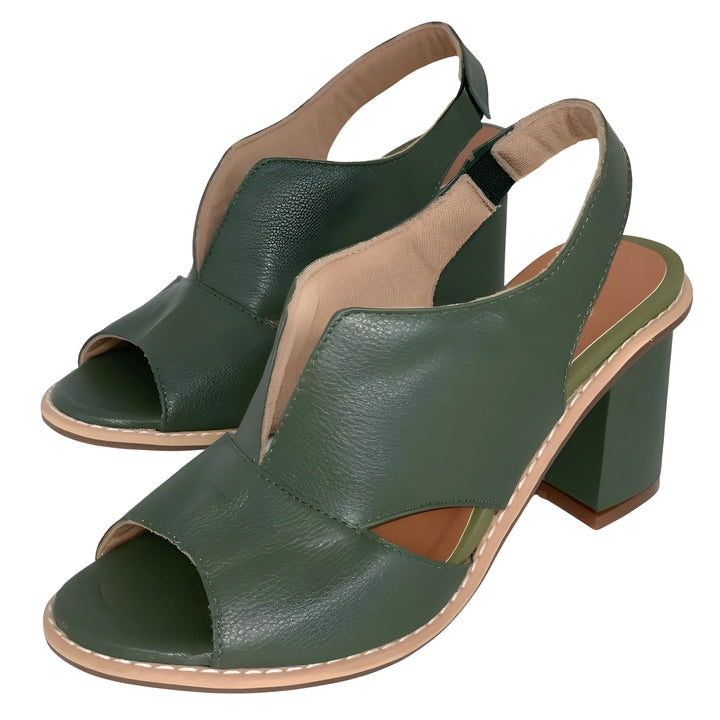Women's Comfy Block Heel Sandals with Non Slip Sole