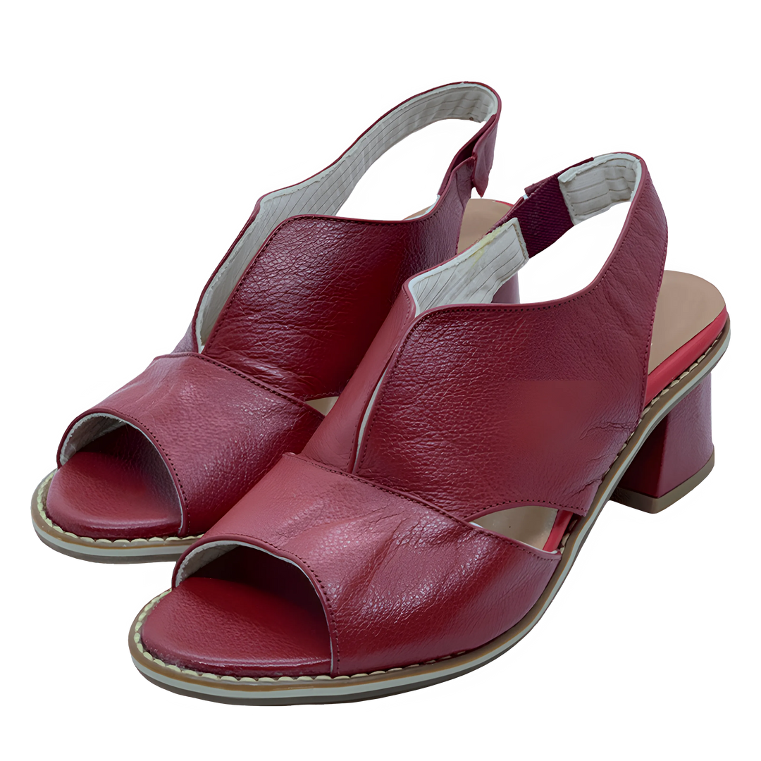 Women's Comfy Block Heel Sandals with Non Slip Sole