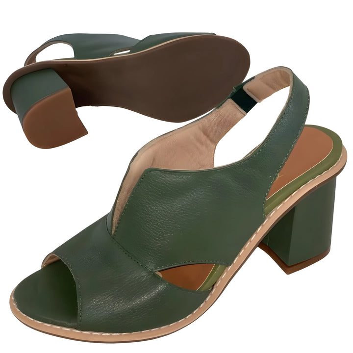 Women's Comfy Block Heel Sandals with Non Slip Sole