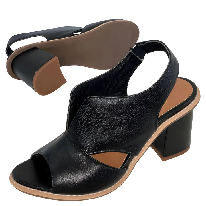 Women's Comfy Block Heel Sandals with Non Slip Sole
