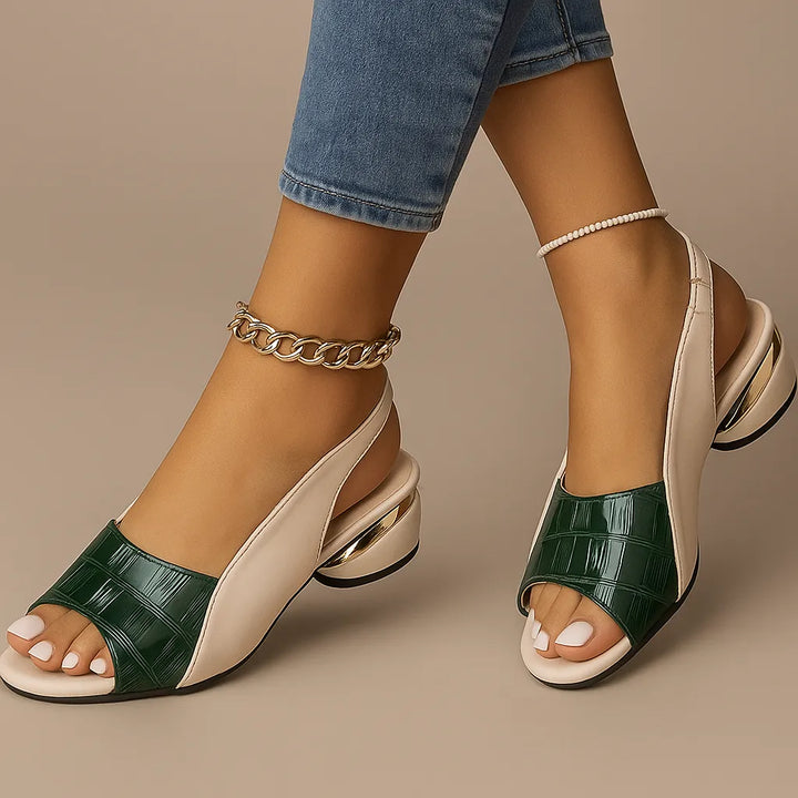 Women's Comfy Block Heel Sandals with Cushioned Footbed