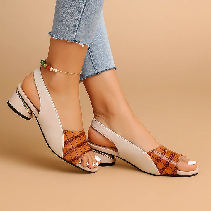 Women's Comfy Block Heel Sandals with Cushioned Footbed