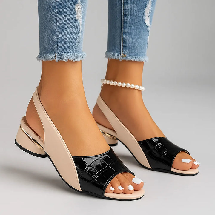 Women's Comfy Block Heel Sandals with Cushioned Footbed