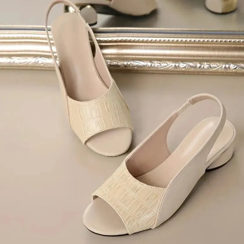 Women's Comfy Block Heel Sandals with Cushioned Footbed