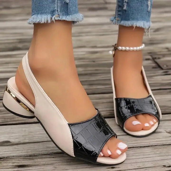 Women's Comfy Block Heel Sandals with Cushioned Footbed