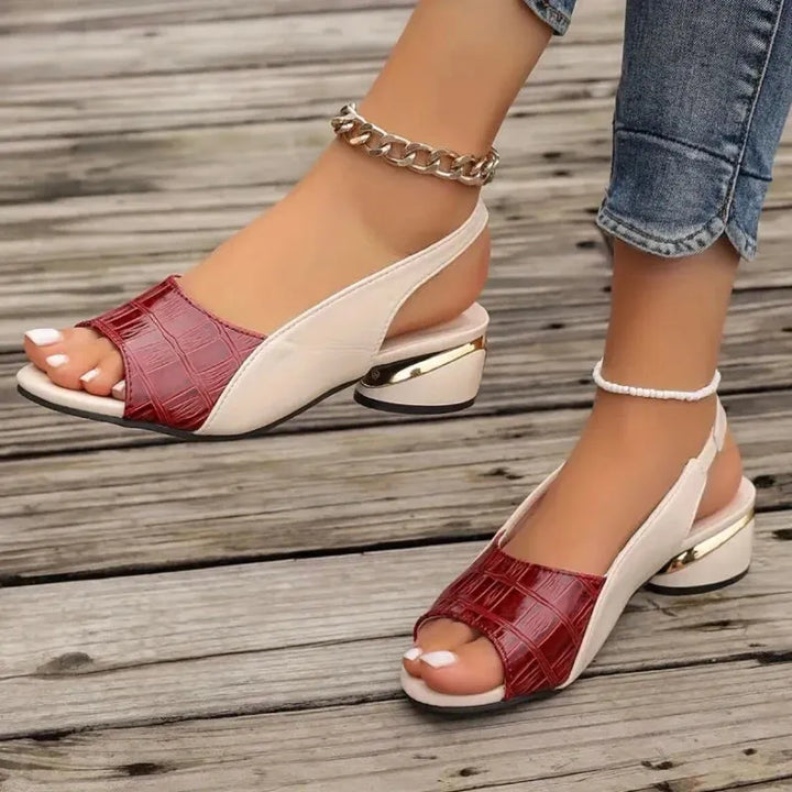 Women's Comfy Block Heel Sandals with Cushioned Footbed