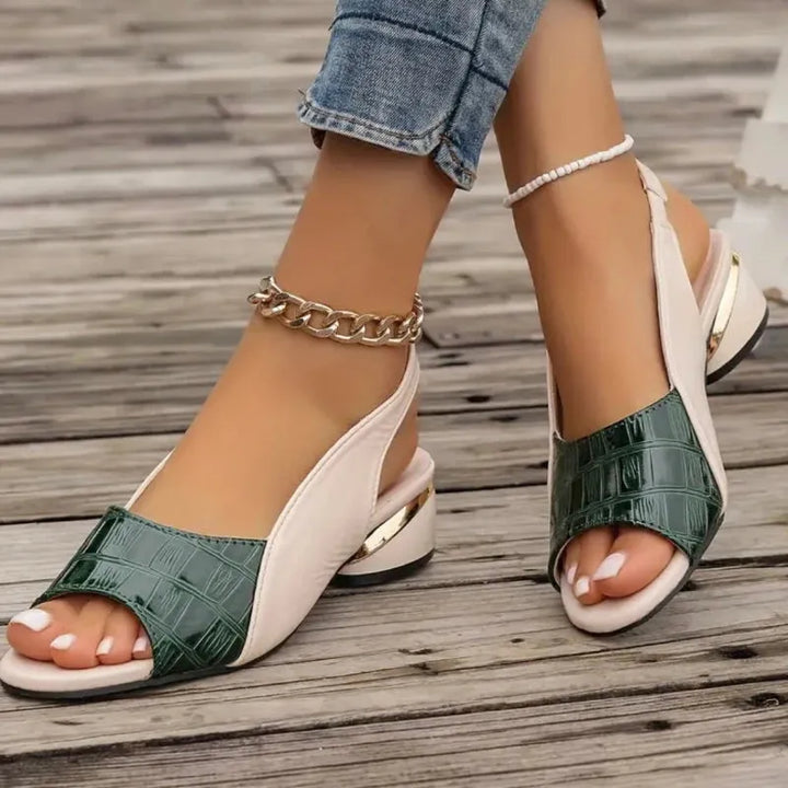 Women's Comfy Block Heel Sandals with Cushioned Footbed