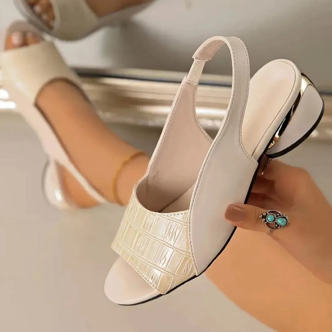 Women's Comfy Block Heel Sandals with Cushioned Footbed