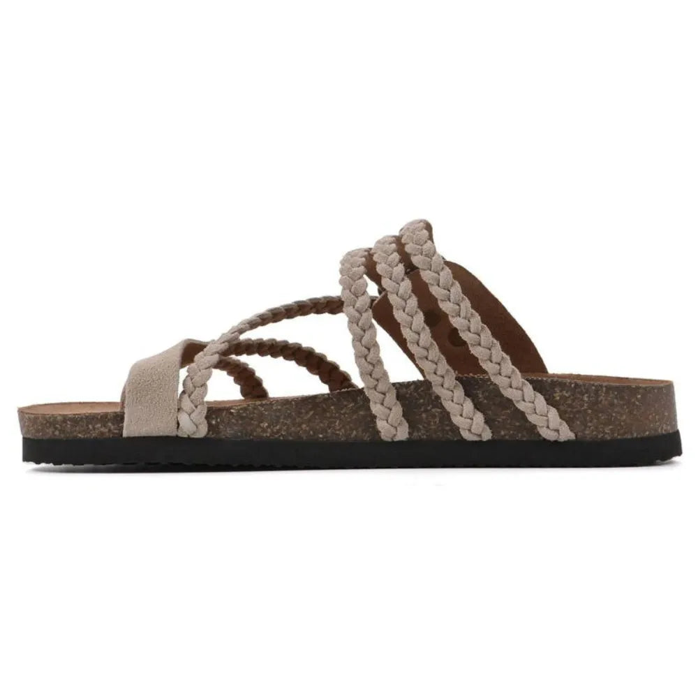 Women's Comfy Flat Sandals with Arch Support