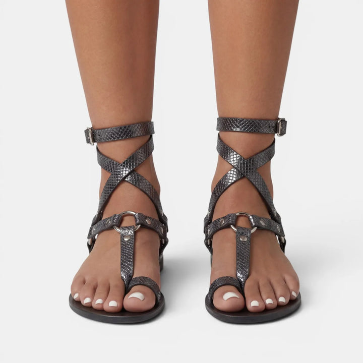 Women's Comfy Flat Sandals with Cushioned Footbed
