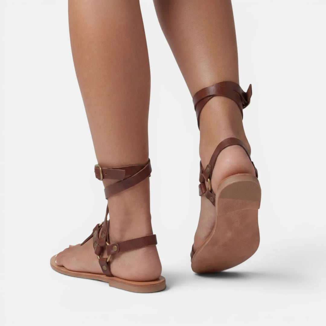 Women's Comfy Flat Sandals with Cushioned Footbed