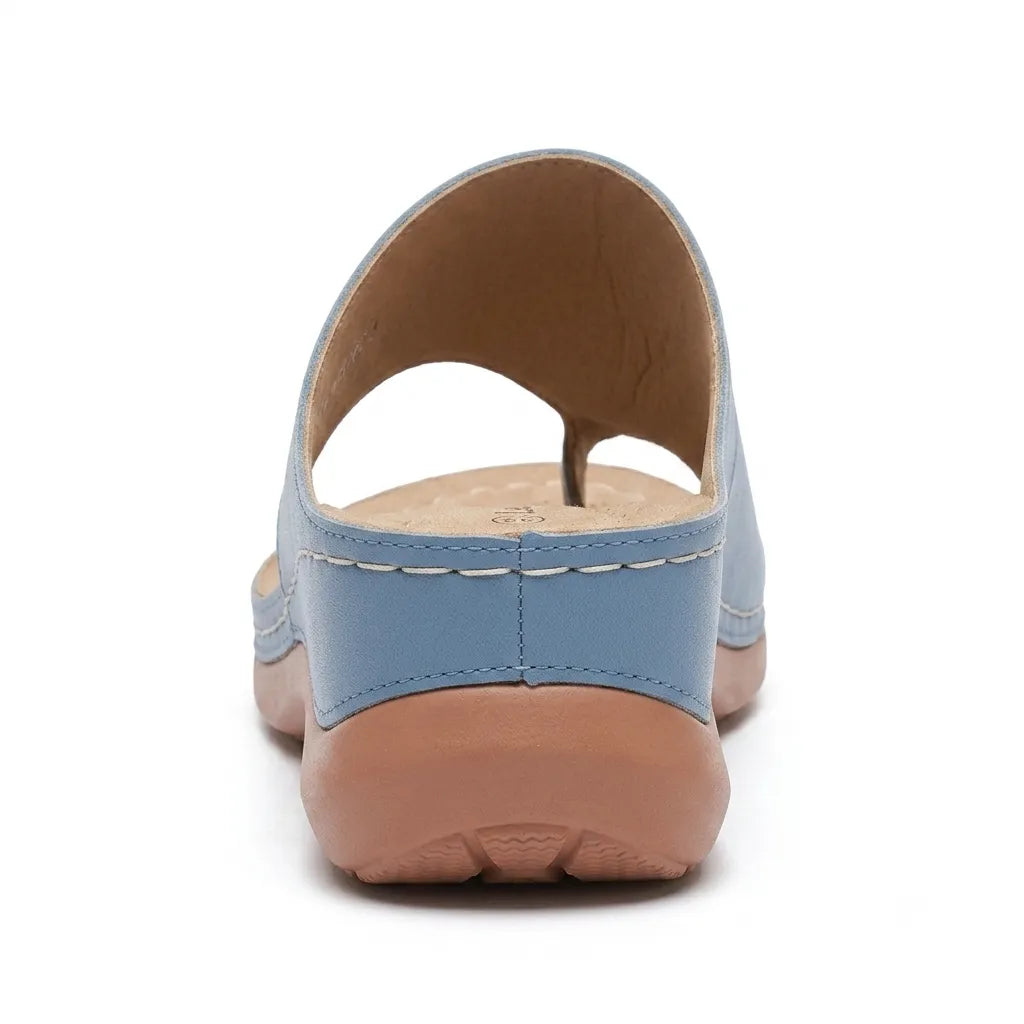 Women's Comfy Flat Sandals with Cushioned Footbed and Arch Support