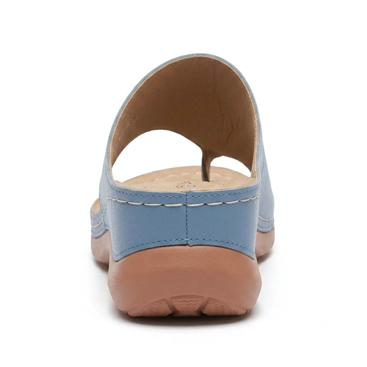 Women's Comfy Flat Sandals with Cushioned Footbed and Arch Support