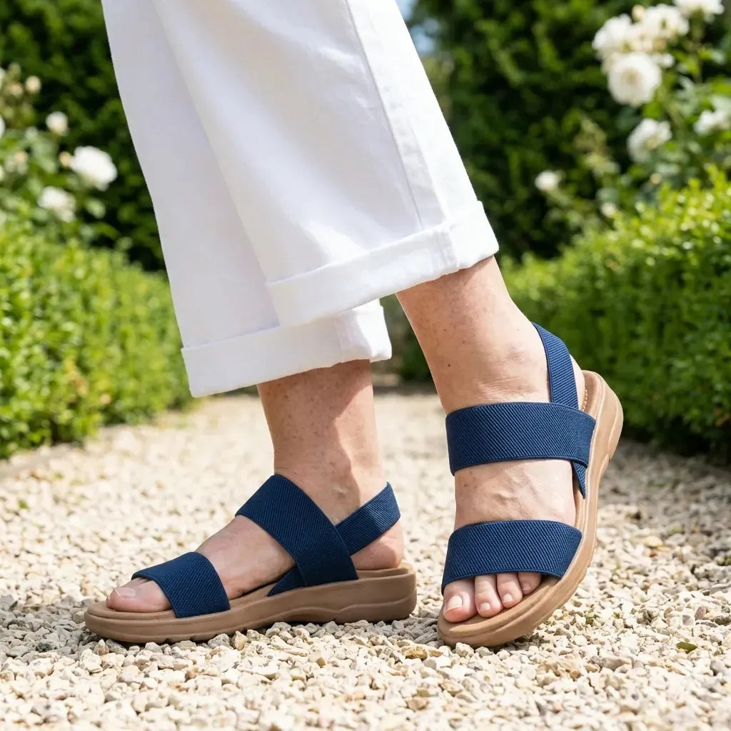 Women's Comfy Flat Sandals with Cushioned Insole
