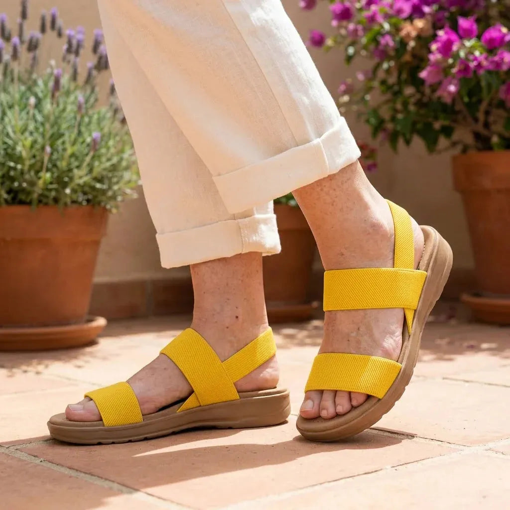 Women's Comfy Flat Sandals with Cushioned Insole