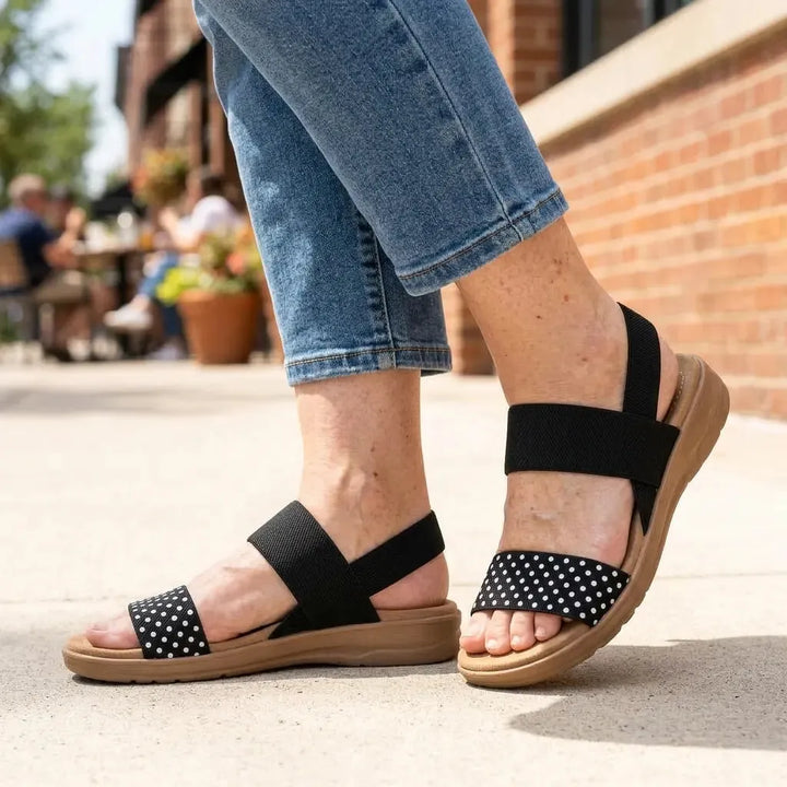 Women's Comfy Flat Sandals with Cushioned Insole