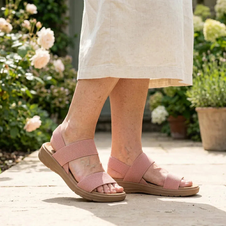 Women's Comfy Flat Sandals with Cushioned Insole