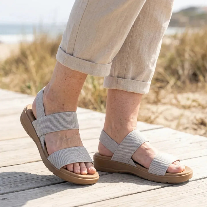 Women's Comfy Flat Sandals with Cushioned Insole