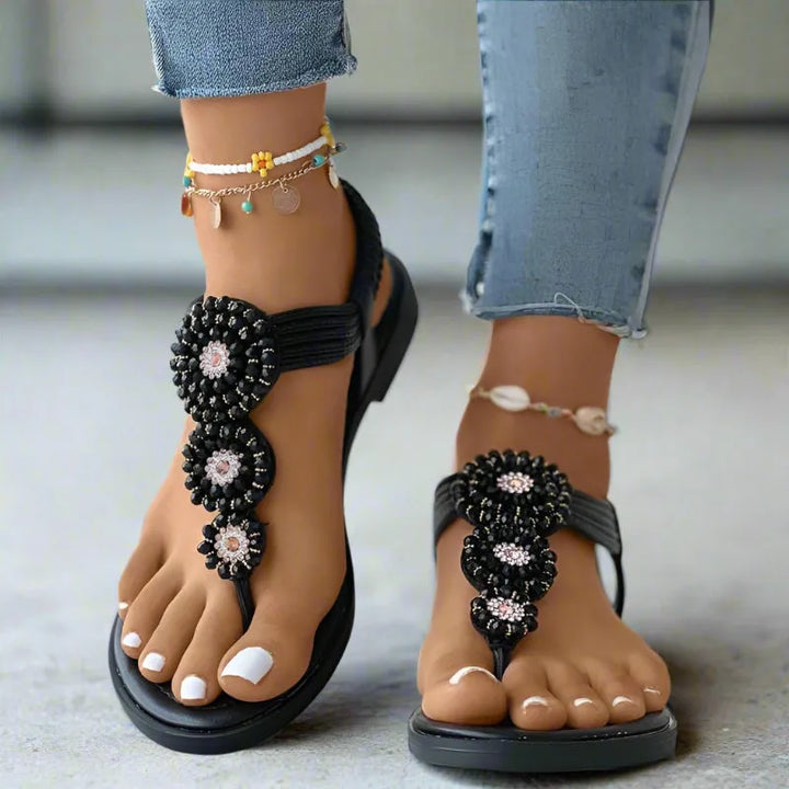 Women's Comfy Flat Sandals with Soft Lining