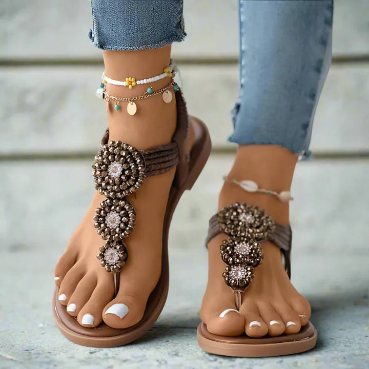 Women's Comfy Flat Sandals with Soft Lining