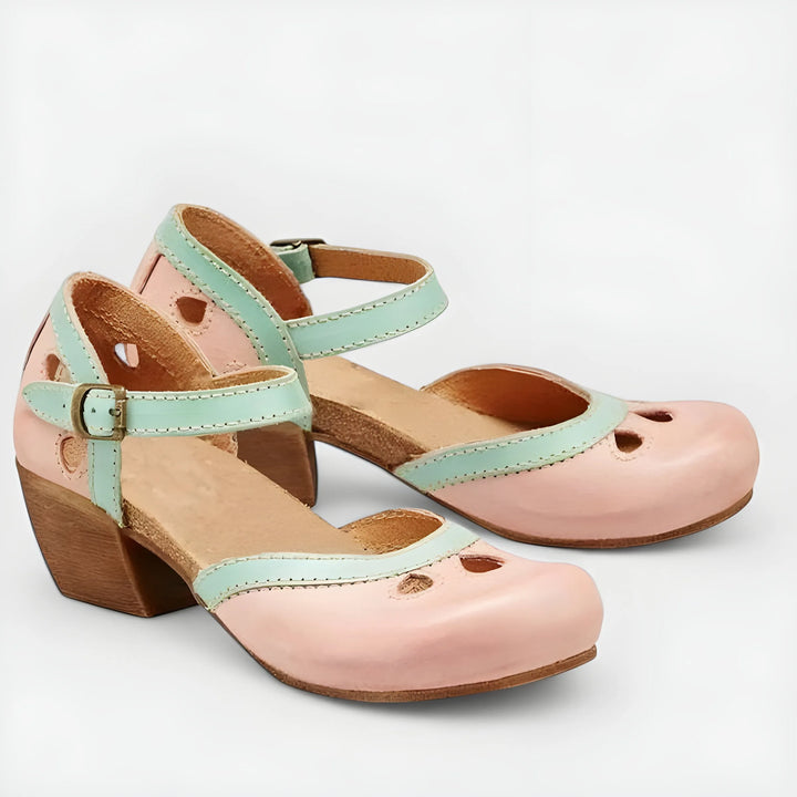 Women's Comfy Heeled Sandals with Arch Support