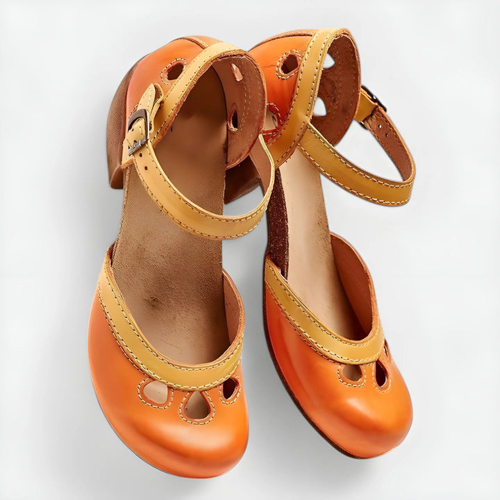 Women's Comfy Heeled Sandals with Arch Support