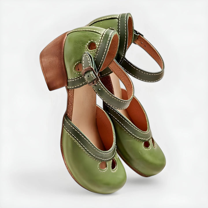 Women's Comfy Heeled Sandals with Arch Support