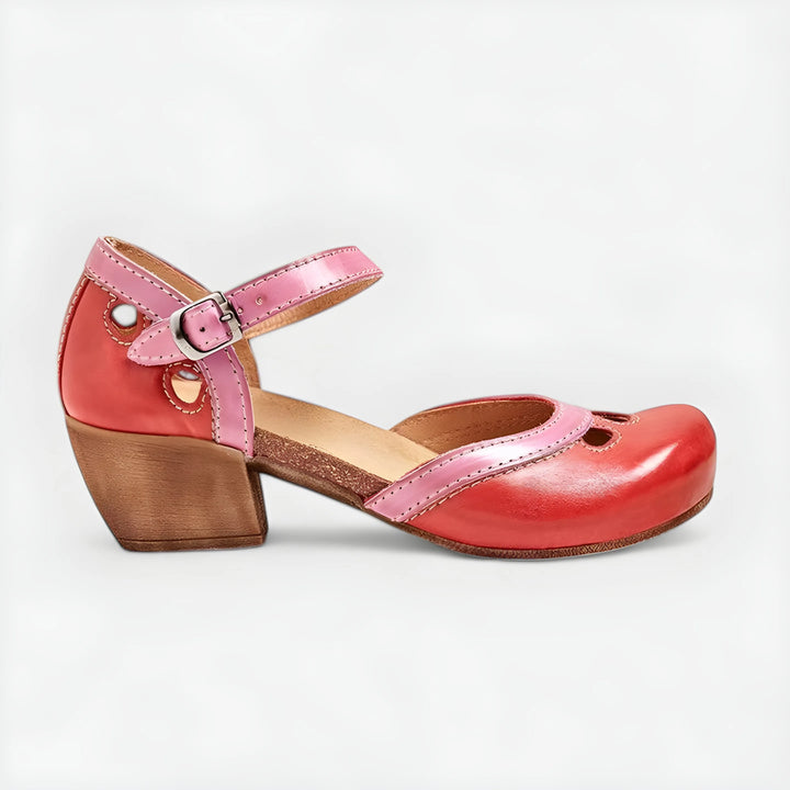 Women's Comfy Heeled Sandals with Arch Support
