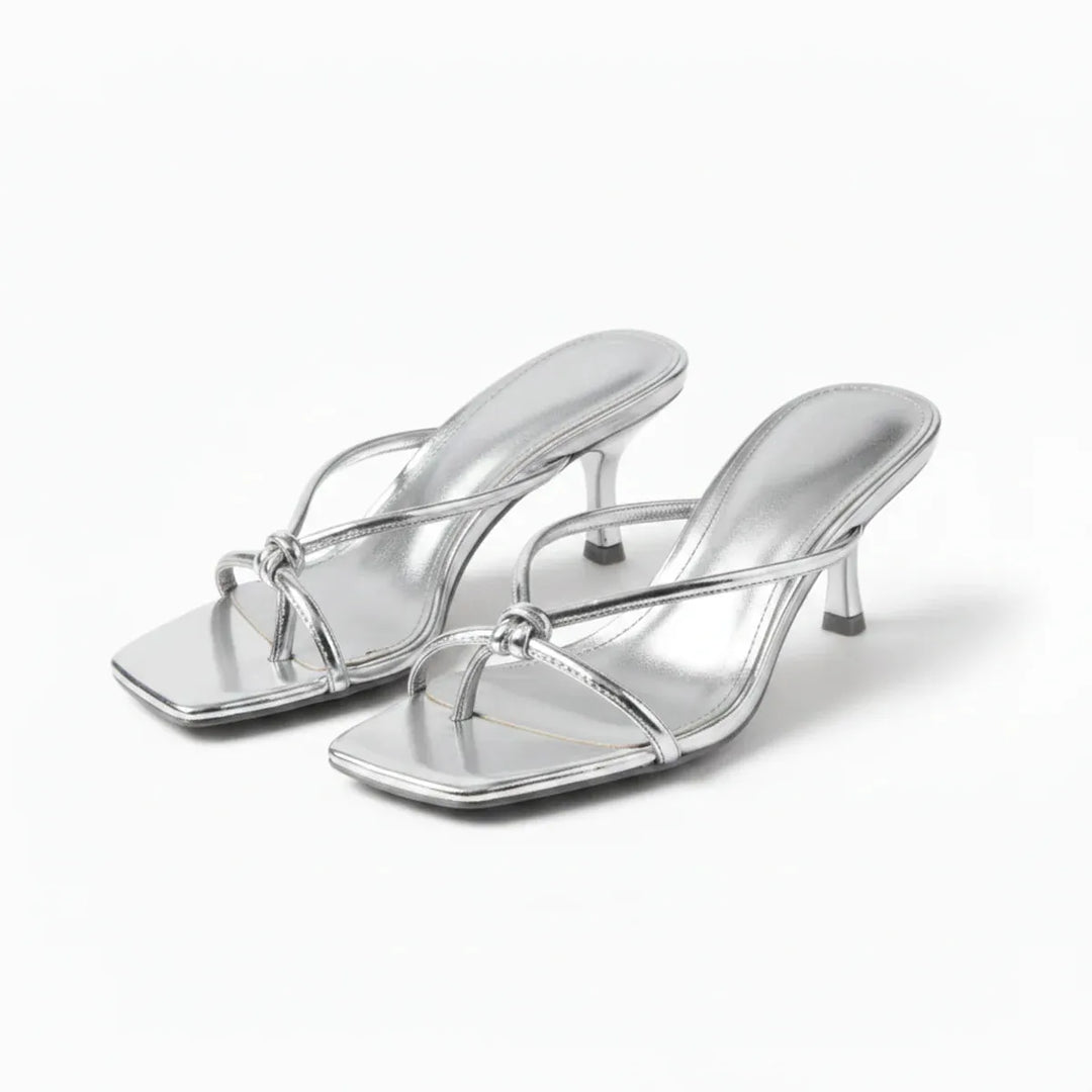 Women's Comfy Heeled Sandals with Cushioned Footbed