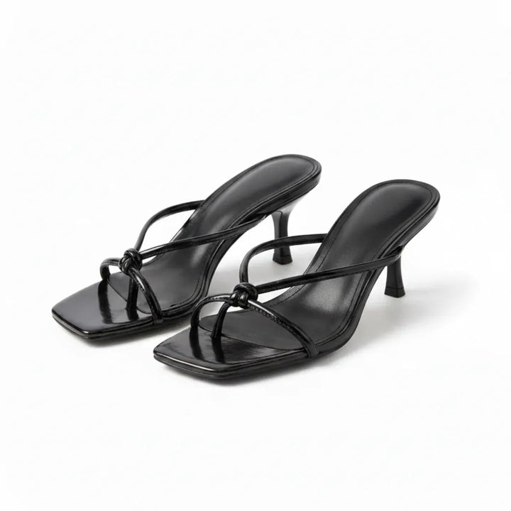 Women's Comfy Heeled Sandals with Cushioned Footbed