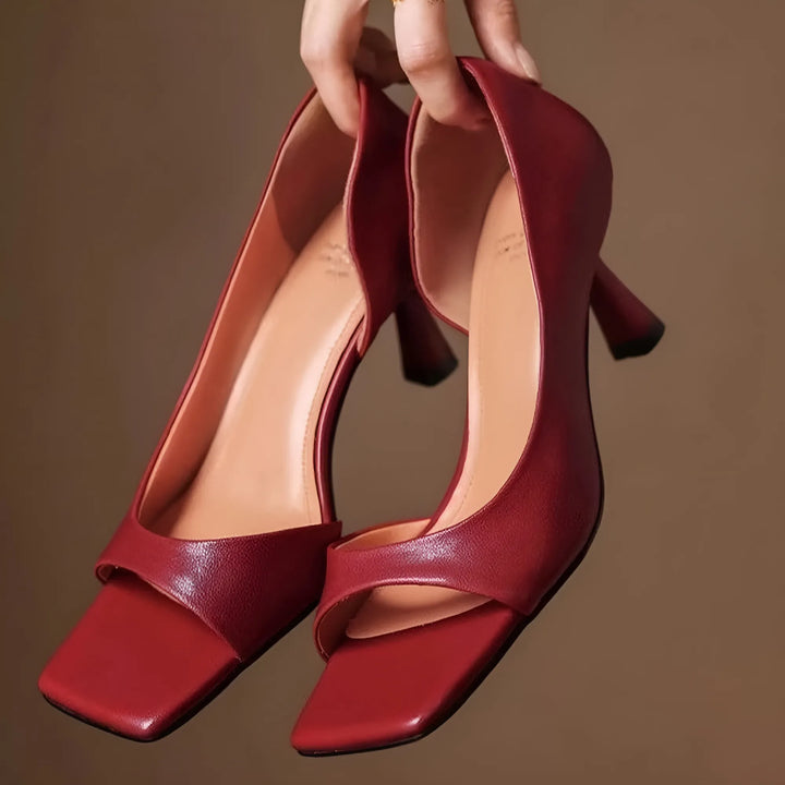 Women's Comfy Heeled Sandals with Cushioned Insole