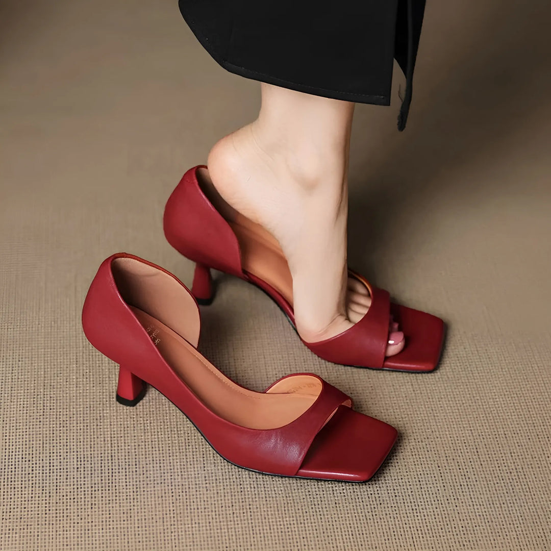 Women's Comfy Heeled Sandals with Cushioned Insole