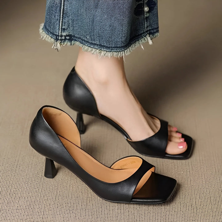 Women's Comfy Heeled Sandals with Cushioned Insole