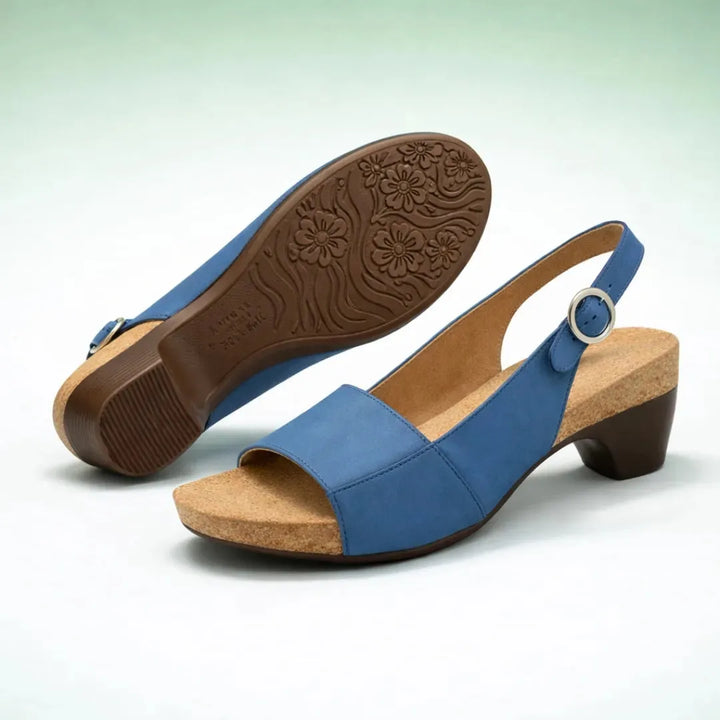 Women's Comfy Heeled Sandals with Non Slip Sole