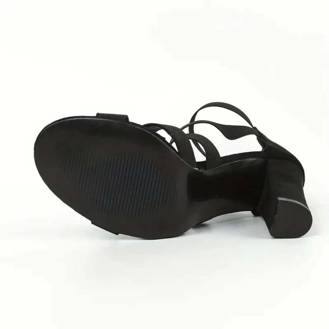 Women's Comfy Heeled Sandals with Non Slip Sole