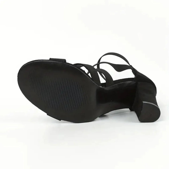 Women's Comfy Heeled Sandals with Non Slip Sole
