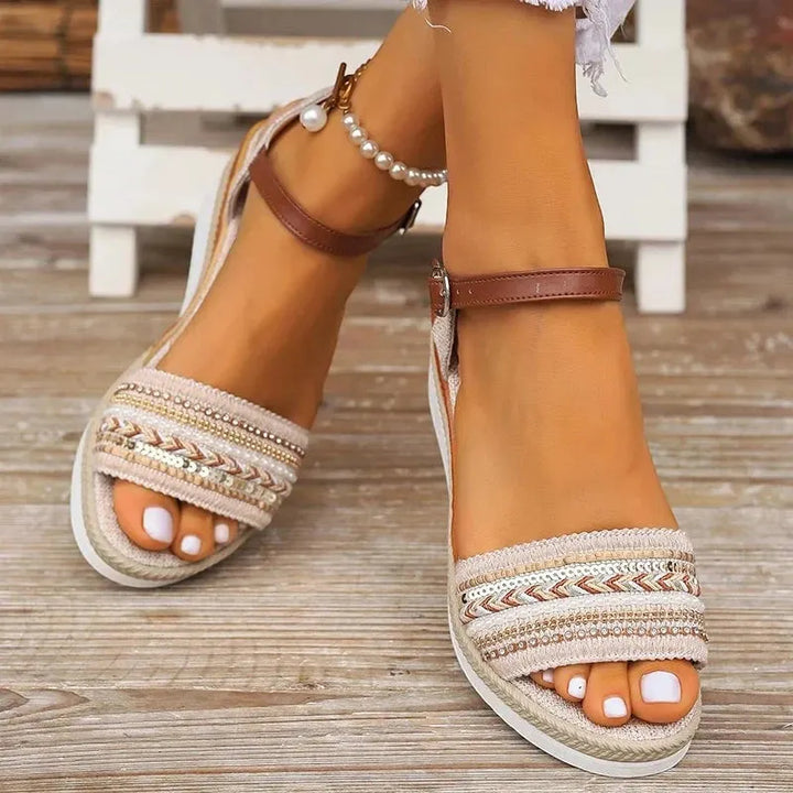 Women's Comfy Platform Sandals with Anti Slip