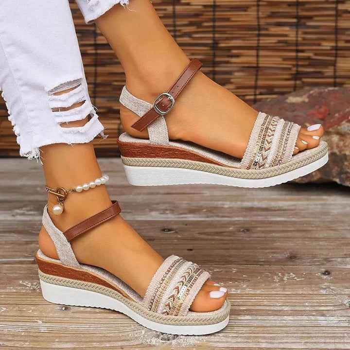 Women's Comfy Platform Sandals with Anti Slip