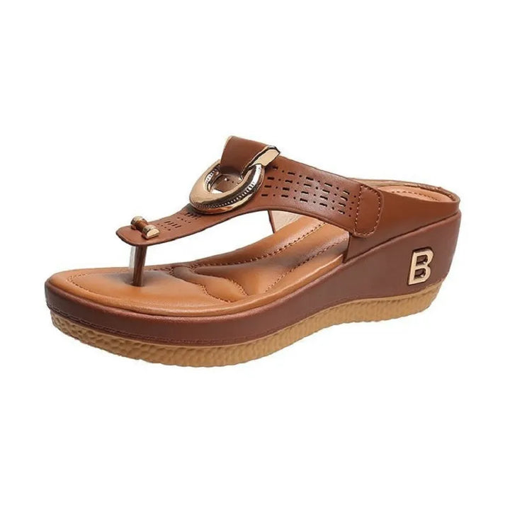 Women's Comfy Platform Sandals with Contoured Footbed