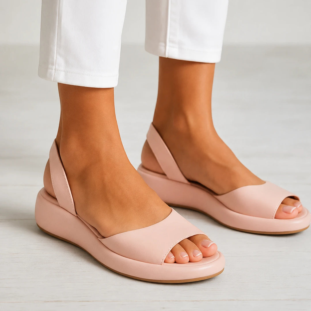 Women's Comfy Platform Sandals with Cushioned Insole