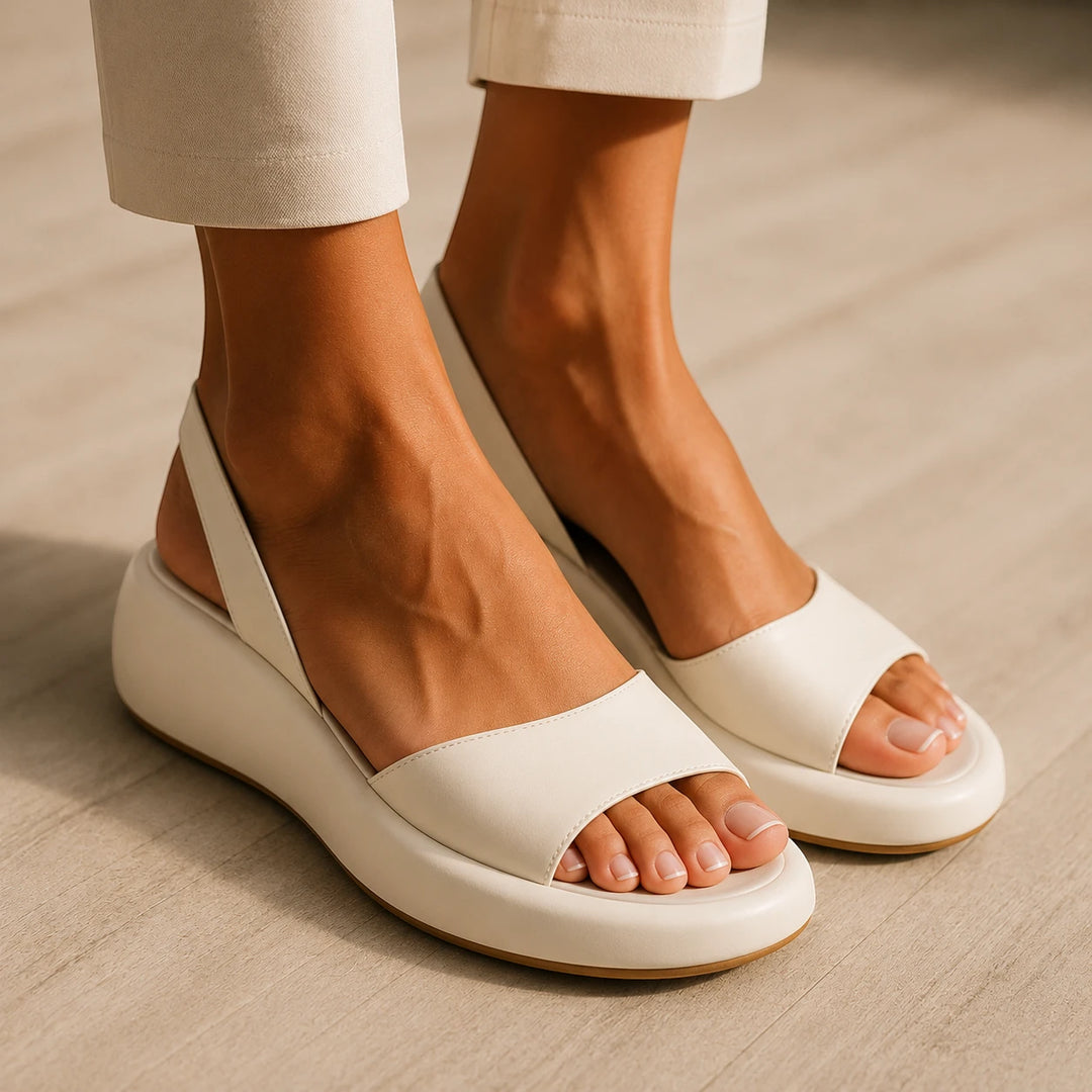 Women's Comfy Platform Sandals with Cushioned Insole