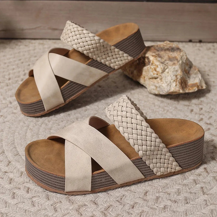 Women's Comfy Platform Sandals with Non Slip Sole