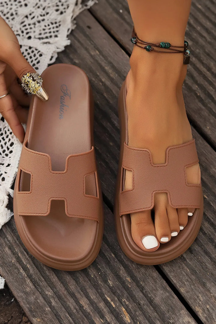 Women's Comfy Platform Sandals with Soft Lining