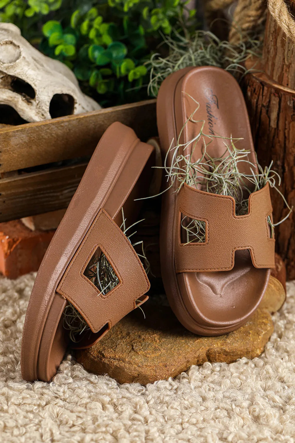 Women's Comfy Platform Sandals with Soft Lining
