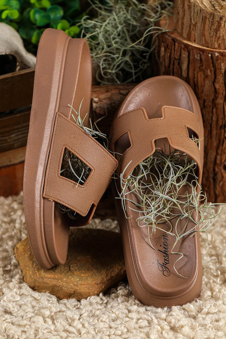 Women's Comfy Platform Sandals with Soft Lining