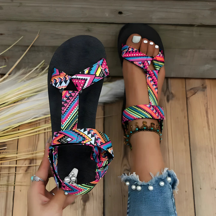 Women's Comfy Platform Strappy Sandals with Adjustable Strap