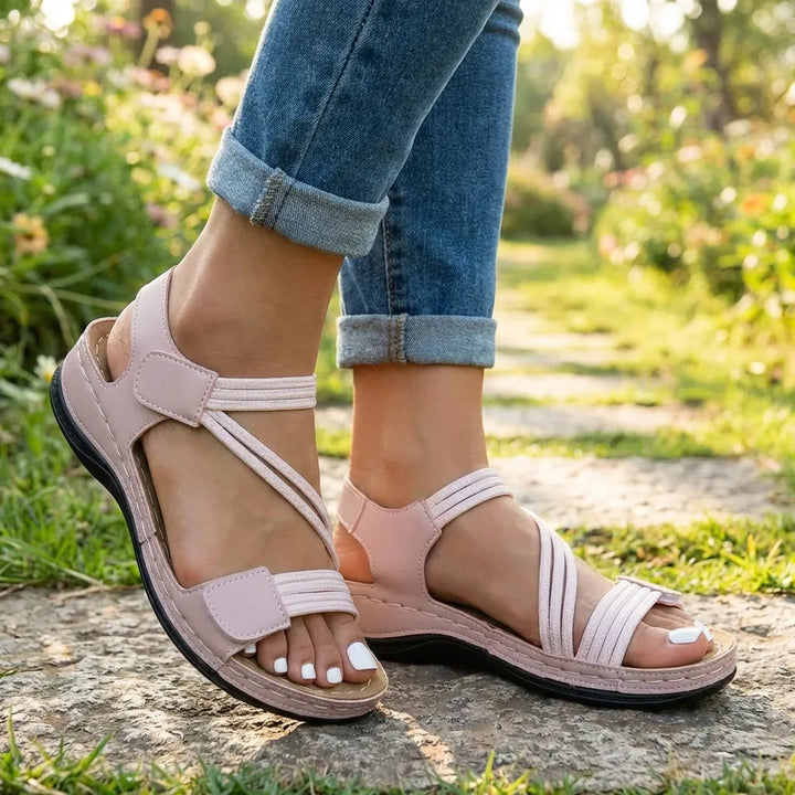Women's Comfy Sandals with Arch Support and Adjustable Strap