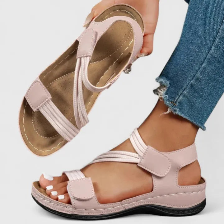 Women's Comfy Sandals with Arch Support and Adjustable Strap