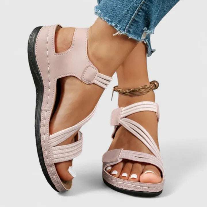 Women's Comfy Sandals with Arch Support and Adjustable Strap